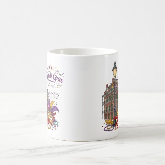 Mardi Gras Kaffeetasse (Mittel)