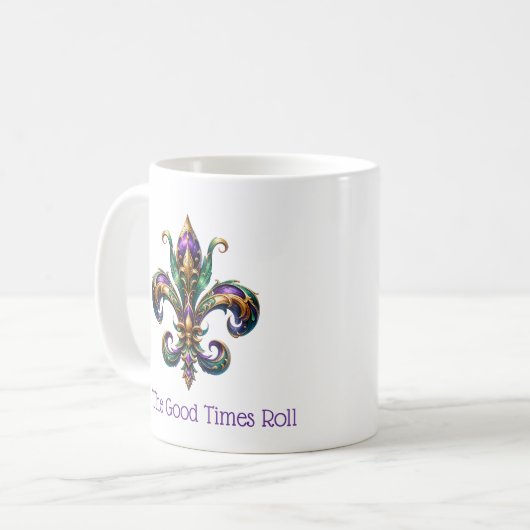 Mardi Gras Kaffeetasse (Vorderseite Links)