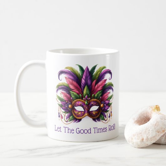 Mardi Gras Kaffeetasse (Mit Donut)