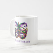 Mardi Gras Kaffeetasse (Vorderseite Links)