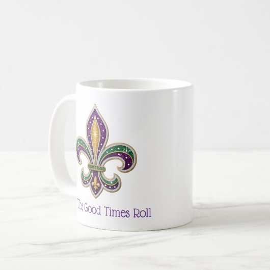Mardi Gras Kaffeetasse (Vorderseite Links)