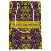 Mardi Gras Kaleidoscope Mittlere Geschenktüte (Vorderseite)