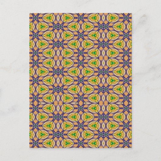 Mardi Gras Kaleidoscope Postkarte (Vorderseite)