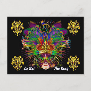 Mardi Gras Karneval Event Bitte beachten Sie die H Postkarte