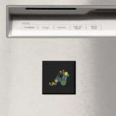 Mardi Gras Karneval Feier Kinder Jester Tracto Magnet (In Situ (Geschirrspüler))