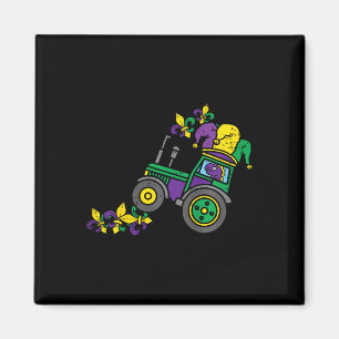 Mardi Gras Karneval Feier Kinder Jester Tracto Magnet