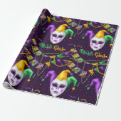 Mardi Gras Karneval Geschenkpapier (Ungerollt)