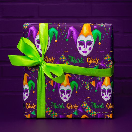 Mardi Gras Karneval Geschenkpapier