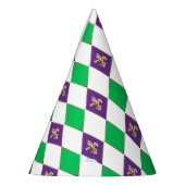 Mardi Gras Karneval Harlequin Lilie Diamond Partyhütchen (Links)