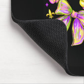Mardi Gras Karneval Kokette Bogen King Cake Fleur Mousepad (Ecke)