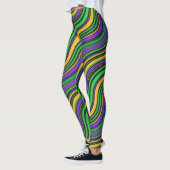 Mardi Gras Karneval Lila Gold und Green Leggings (Links)