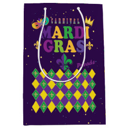 Mardi Gras Karneval Lilie Diamond Decke Mittlere Geschenktüte
