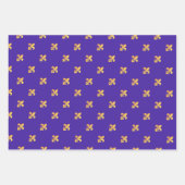 Mardi Gras Karneval Lilie Diamond Decor Geschenkpapier Set (Vorderseite 2)