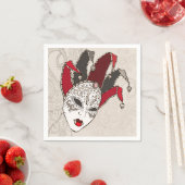 Mardi Gras Karneval Maskottchen Papier Napkins Serviette (Beispiel)