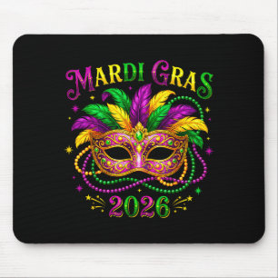 Mardi Gras Karneval New Orleans 2026 Narr Maske B Mousepad