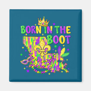 Mardi Gras Karneval New Orleans Louisiana geboren Magnet