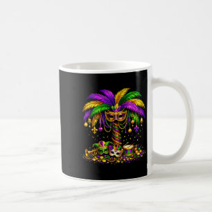 Mardi Gras Karneval Palme Hawaiianische Perlen Mas Kaffeetasse