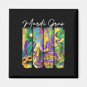 Mardi Gras Karneval Parade Street Männer Frauen Ki Magnet