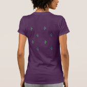 Mardi Gras Karneval Party Lilie T-Shirt (Rückseite)