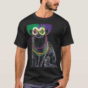 Mardi Gras Karnevalmaske Katze New Orleans 2020 Fe T-Shirt