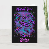 Mardi Gras Karte (Vorderseite)