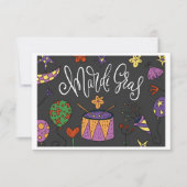 Mardi Gras Karte (Vorderseite)