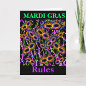 Mardi Gras Karte (Vorderseite)