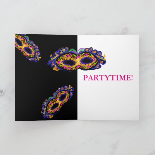 Mardi Gras Karte (Innenseite)