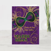 Mardi Gras Karte (Vorderseite)