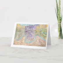 Mardi-Gras-Karte von NOLA