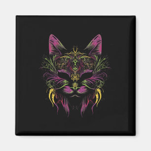 Mardi Gras Katze Mardi Gras Louisiana Karneval New Magnet