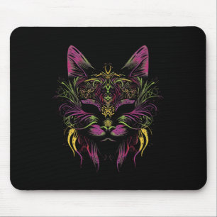 Mardi Gras Katze Mardi Gras Louisiana Karneval New Mousepad