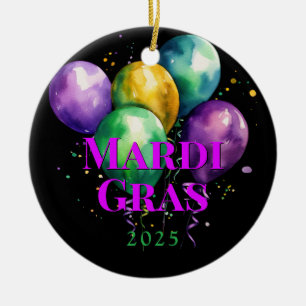Mardi Gras Keramik Ornament