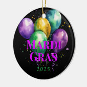 Mardi Gras Keramik Ornament (Links)