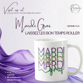 Mardi Gras Keramik Tasse