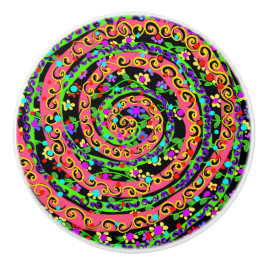 Mardi Gras Keramikknauf