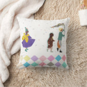 Mardi Gras Kids Karneval Frühlingsillustration Kissen (Decke)