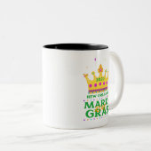 Mardi Gras King 2023 Zweifarbige Tasse (VorderseiteRechts)