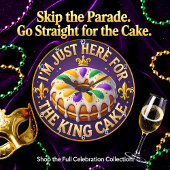 Mardi Gras King Cake Feier Große Wanduhr