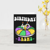 Mardi Gras King Cake Karte (Gelbe Blume)