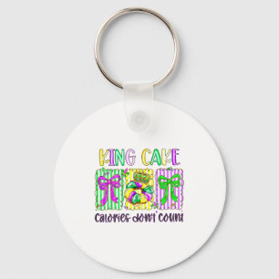 Mardi Gras King Cake Kokette Bogen Mädchen Frauen  Schlüsselanhänger