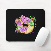 Mardi Gras King Cake Lilie Coqu Mousepad (Mit Mouse)