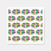 Mardi Gras King Cake Serviette (Vorderseite)