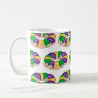 Mardi Gras King Cake Tasse