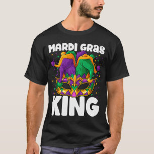 Mardi Gras King Costume Jester Outfit Kids Boy Men T-Shirt