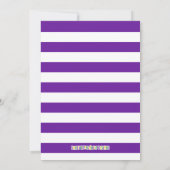 Mardi Gras King Einladung zum Geburtstag (Rückseite)