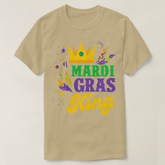 Mardi Gras King Funny Mardi Gras Karnival Party T-Shirt (Design vorne)