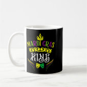 Mardi Gras King Funny New Orleans Party Parade  Kaffeetasse (Links)