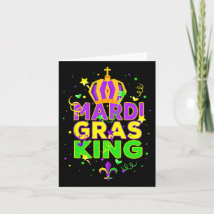 Mardi Gras King Men Carnival Kostümgeschenk Mardi Karte