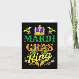 Mardi Gras King Men Carnival Kostümgeschenk Mardi  Karte